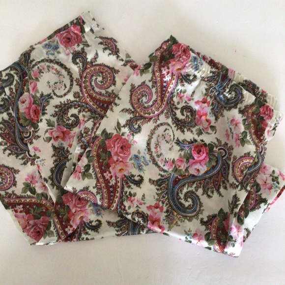 VICTORIAS SECRET GOLD LABEL SATIN FLORAL PAJAMA SHIRT SMALL - Picture 13 of 13